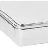YBM HOME Stainless Steel Covered Cake Pan, Silver (Small-)