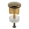 tecuro Gold-Plated Eccentric Drain Plug, Brass, 40 mm