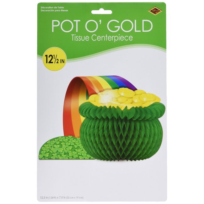 Pot-O-Gold Centerpiece Party Accessory (1 count) (1/Pkg)