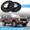 X AUTOHAUX 2 Pcs Front Upper Coil Spring Insulators 52000229 Rubber Black