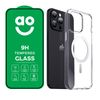 AO Protection Pack and Case Bundle for iPhone 15 Pro - Clear
