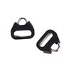 Stainless Steel Triangle Split Ring,Camera Strap Hook Lug Ring, with Plastic Cap,for Belt Hook Lanyard for Camera Shoulder Strap (2 pcs), Black, 2 cm×2 cm