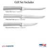 Rada Cutlery 3-Piece Cooking Essentials Knife Gift Set, Silver Handles