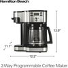 Hamilton Beach 2-Way12 Cup Programmable Drip Coffee Maker & Single Serve Machine