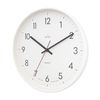 Acctim Aster Non-Ticking Sweep Sleek Wall Clock (White)