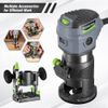 WORKPRO Compact Router Combo Kit 6 Variable Speeds to 32000 RPM for Woodworking