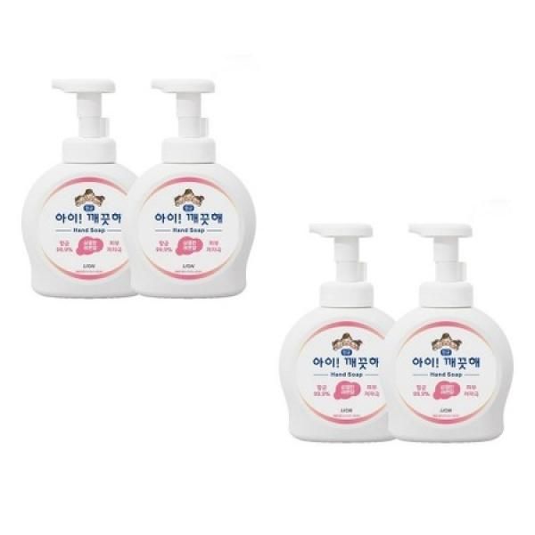 Aikkeokcheo Hand Wash Lemon Scent 490ml Main Product x 4 Clean Foaming Hand Sanitizer Cleansing Hygiene Products