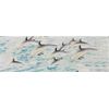 Old Tupton Ware Wall Hanging Art Tile (10 x 30 cm) - Dolphins