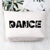 PLITI Dancer Makeup Bag Dance Teacher Cosmetic Bag Dance Teacher Gifts Dance Lover Gifts Dance Team Gift(one danceU)