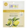 Aura Cacia Energizing Lemon Mineral Bath Packet, 2.5 Ounce Packet