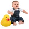 Jumbo Yellow Rubber Ducky (10.5") Makes Noise When Squeezed! Has Open Beak