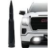 EcoAuto Badass 50 Cal Bullet Antenna Replacement Fits All Chevy & GMC Truck Model Years - Car Antenna Replacement - Military Grade Aluminum - Anti Chip & Anti Theft Design (Carbon Fiber)