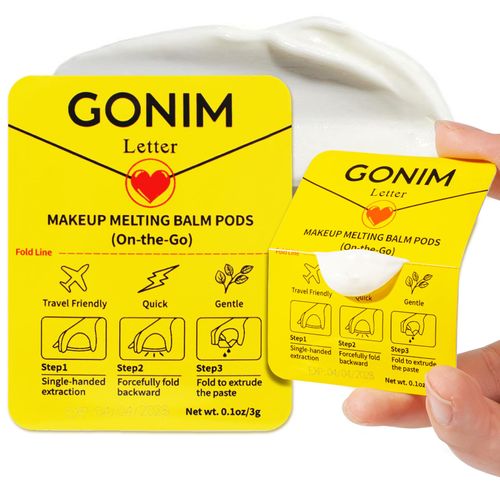 GONIM Cleansing Balm Makeup Remover, Hydrating Facial Cleanser, Travel-Friendly for On-the-Go, Makeup Remover Melting Balm, Travel Size Mini Makeup Cleansing Oil, Soothing for All Skin Types 3gx15pcs