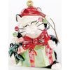 Noel - WhimsiClay Mini Christmas Cat Ornament