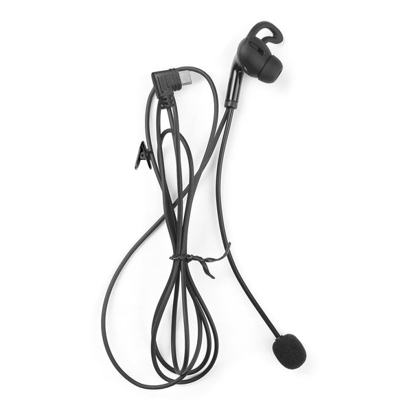EJEAS Soccer Football Referee Headset Coach Headphone Accessory with Microphone Suitable for Professional V6C/V4C Plus Referee Intercom Type-C (Right Earpiece)