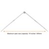 sourcing map Navigation Divider 16 Inch 400mm Adjustable Straight Pattern Divider Compass for Metalworking Geometry Drawing Woodworking