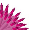 Brite Star 50 lt Designer Series Mini Light Set, Pink, Pink Wire