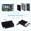 GeeekPi Raspberry Pi 4 Passive Cooling Case, Raspberry Pi Armor Case, Raspberry Pi 4 Aluminum Alloy Case, Perfect for Raspberry Pi 4 Model B