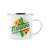 Deadly Detox Morphine Enamel Mug for Tea or Coffee White 8cm