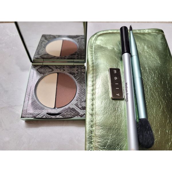 MALLY 24/7 PROFESSIONAL BROW SHAPING SYSTEM KIT IN MEDIUM BROWN NWOB