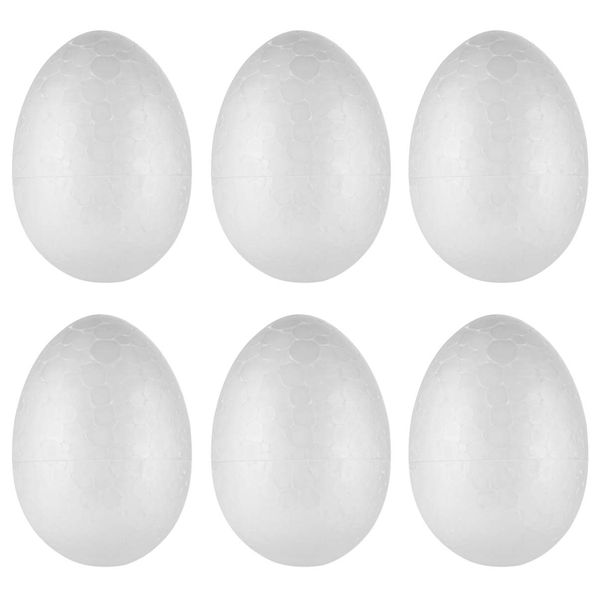 50pcs Foam Eggs Easter Styrofoam Egg Shapes Easter Egg Decorations Ornaments 6cm