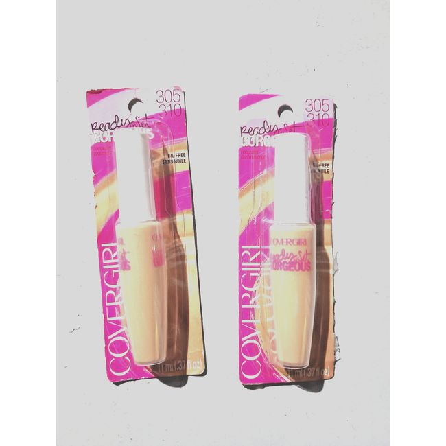 (2PKs) COVERGIRL "Ready, Set Gorgeous" Oil-Free Concealer 305-310 Medium/Deep