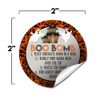 Boo Bomb Halloween Ghost Haunted House Themed Hot Cocoa Bomb Sticker Labels, Total of 40 2" Circle Stickers by Amanda Creation