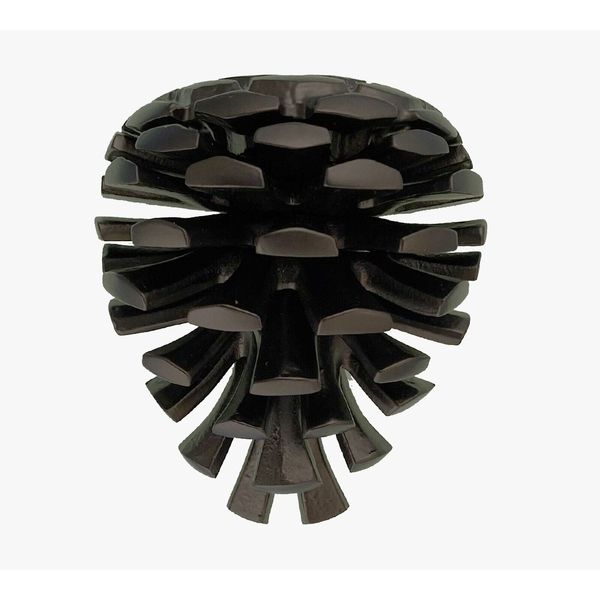 Pottery Barn Michael Healy 3.5"x3" Pinecone Door Knocker cast iron Matte Black