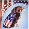 Rasta Imposta USA Flag Cape for Dogs, White, Medium