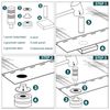 Grommet Kit, NEU MASTER 3/8" and 1/2" Solid Brass Grommets with Eyelets Setting Tool and Storage Box, NH1003K