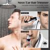 Ear and Nose Hair Trimmer Clipper, 2023 Professional Painless Eyebrow & Facial Hair Trimmer for Men Women, Battery-Operated Trimmer with IPX7 Waterproof, Dual Edge Blades for Easy Cleansing