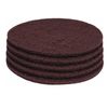 PRO SOURCE Maroon Extra Heavy Duty Floor Stripping Pads: 5 Pack, 17" Diameter