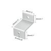 Sourcing Map 4 Pack Z Brackets, 55mm Aluminum Alloy Solar Panel Brackets, Silver