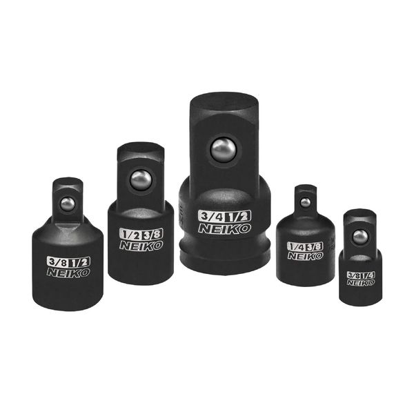 NEIKO 30249A 5 Piece Impact Socket Adapter Set, Standard SAE , 1/4, 3/8, 1/2"