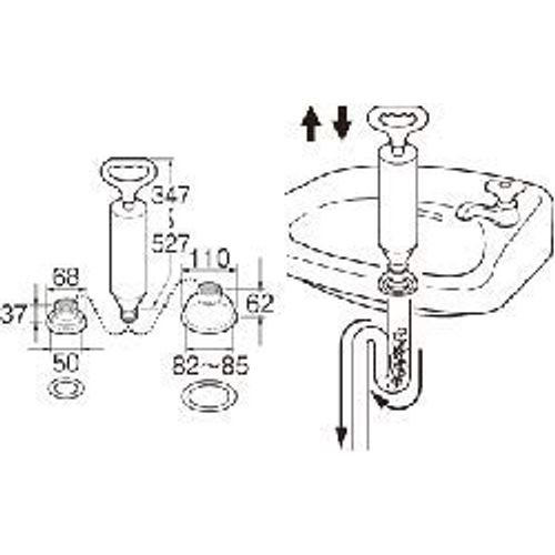 SANEI Faucet Vacuum Pipe Cleaner PR870
