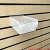 Medium Size Storage Box Slatbox Shelfbox Slatwall Display (Clear)