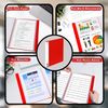 M1SS Red A4 Display Book Folder 20 Pocket Document Presentation Folder Wallet Presentation Project Display Folder Document Folder with Plastic Sleeves for Individuals School Office [10Pcs Pack]