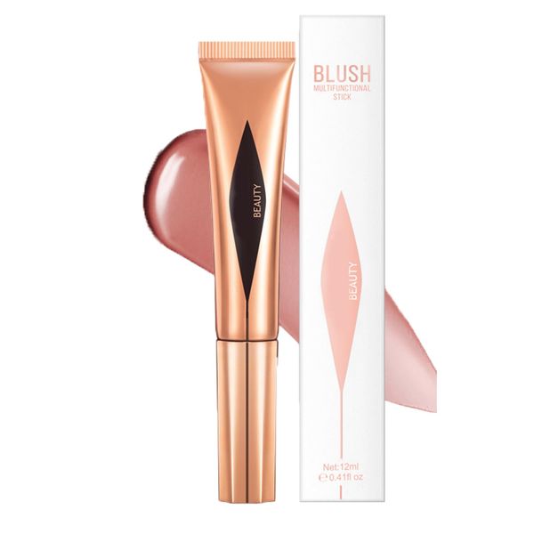 Liquid Blush,Cream Blush Stick,Blushers For Cheeks Make Up,Beauty Blush,Liquid Highlighter,Liquid Contour,Pink Blush,Liquid Blush Wand,Cream Blusher For Mature Skin,Silky & Long-Wearing (01blush)