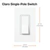 Lutron Claro 15 Amp Single-Pole Paddle Switch, CA-1PS-WH, White