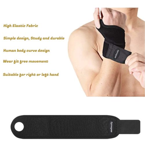 Spinegear Wrist Support Hand Brace with Thumb Stabilizer for Sports and Joint Pain Relief, Wrist Injuries & Sprains One Size Fits Left or Right Hand for Men and Women
