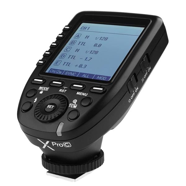 Godox Xpro-C E-TTL II 2.4G Wireless Flash Trigger, High Speed Sync, 1/8000s X System, High Speed, Large Screen, LCD, Screen Transmitter, Interchangeable, For Canon EOS Cameras [Parallel Import]