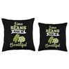 Lima Bean Funny Planting Vegetable Seeds Throw Pillow