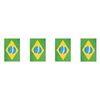 Novelties Direct Brazil Flag Bunting Rectangular Flags 6m long 20 flags Polyester