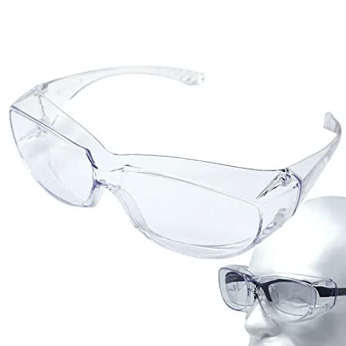 [POLARIS] Anti-Splash, Anti-Fog, Protective Glasses, Pollen Glasses, Over-Glass Goggles, Safety Glasses, Medical Use, Nursing Care, Hay Fever, Men's, Women's, Cool