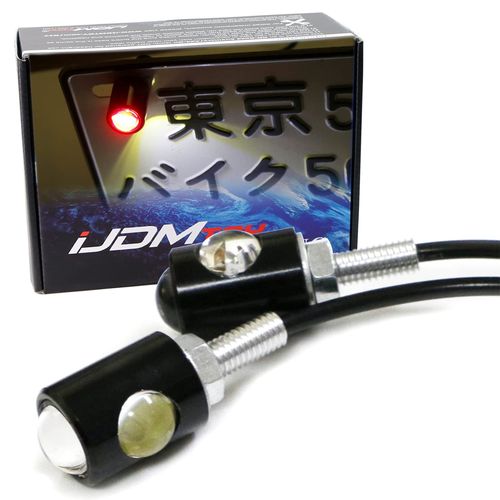 iJDMTOY High Power Universal Bolt-On LED Lamps Compatible With Car Bike Motorcycle ATV 4x4 License Plate Lights and Taillight Rear Fog Lights