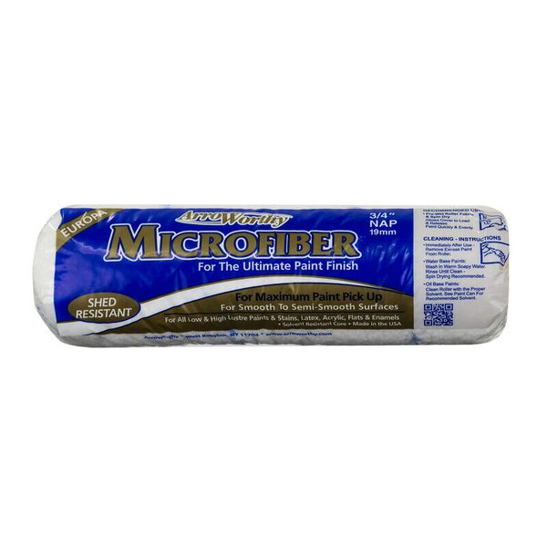 ArroWorthy 9MFR6 Microfiber Non-Shedding Paint Roller Cover 9 x 3/4 in.