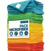 20pcs Microfiber Cleaning Cloths – Absorbent Rags for Kitchen & Bathroom - NEW