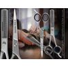 Set of 6" Hair Scissors + Thinning Scissors + Comb ICE-Tempered