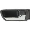 Door Handle Inside Gray Chrome Left & Right Pair Set for 02-06 Toyota Camry