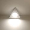 LED Pressed Steel Matte White Under Cabinet Triangular Light | 2W 200lm CCT Colour Selectable | Kitchen Lighting | 240V (Pack Size : 3)
